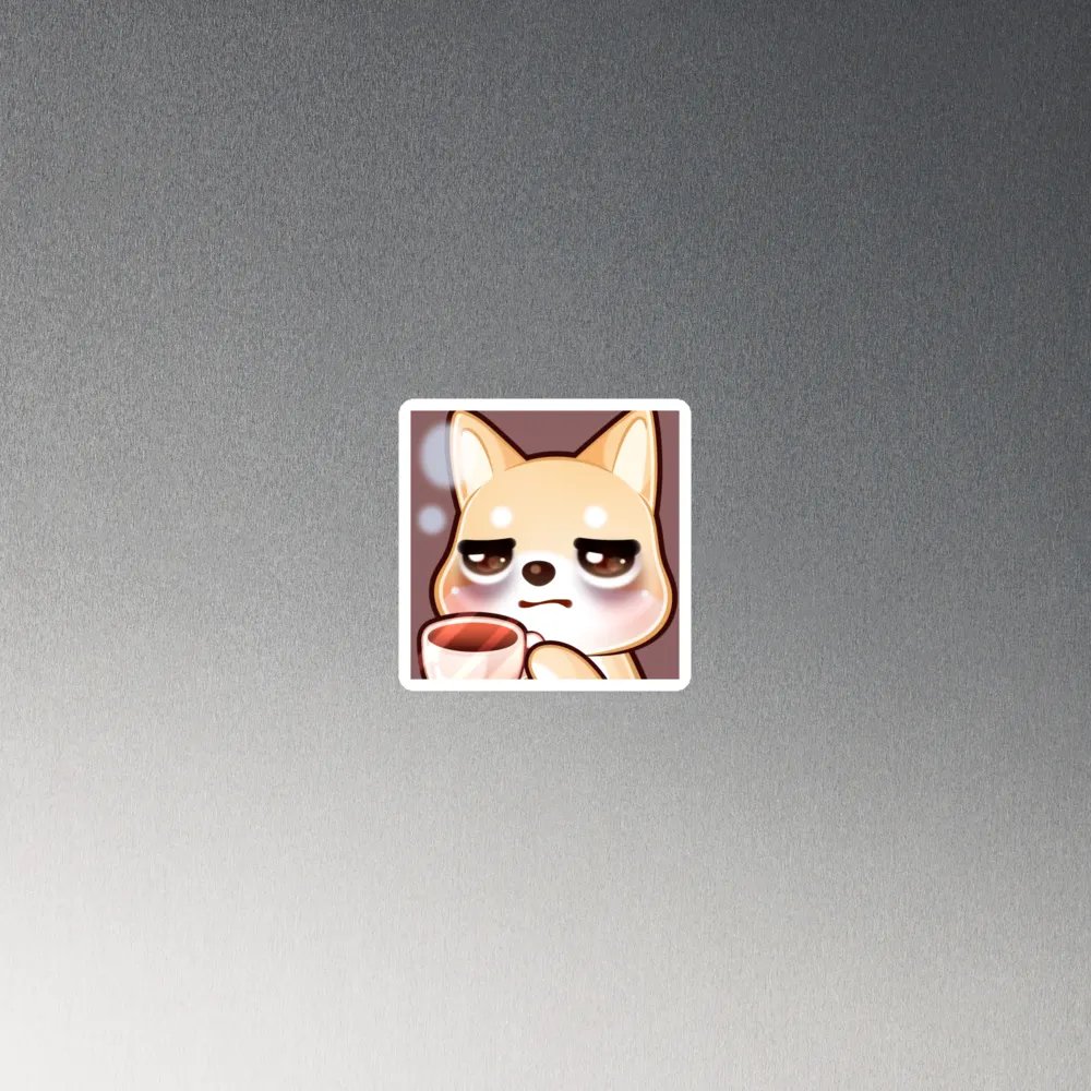 Shiba Coffee Emote Magnet product image (4)