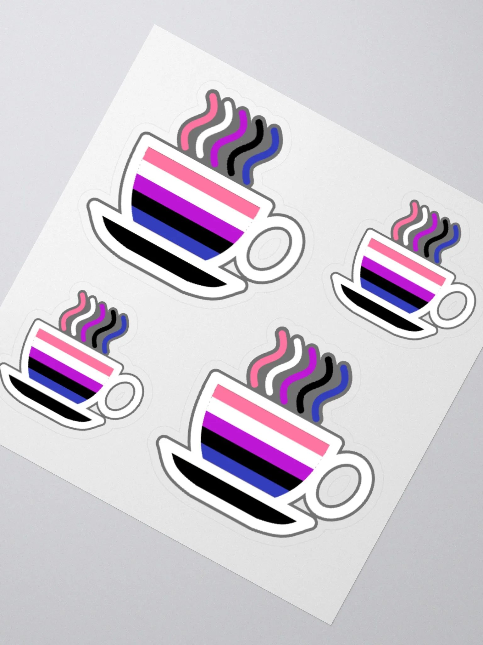 Fluid Emote Kiss Cut Sticker Sheet product image (6)