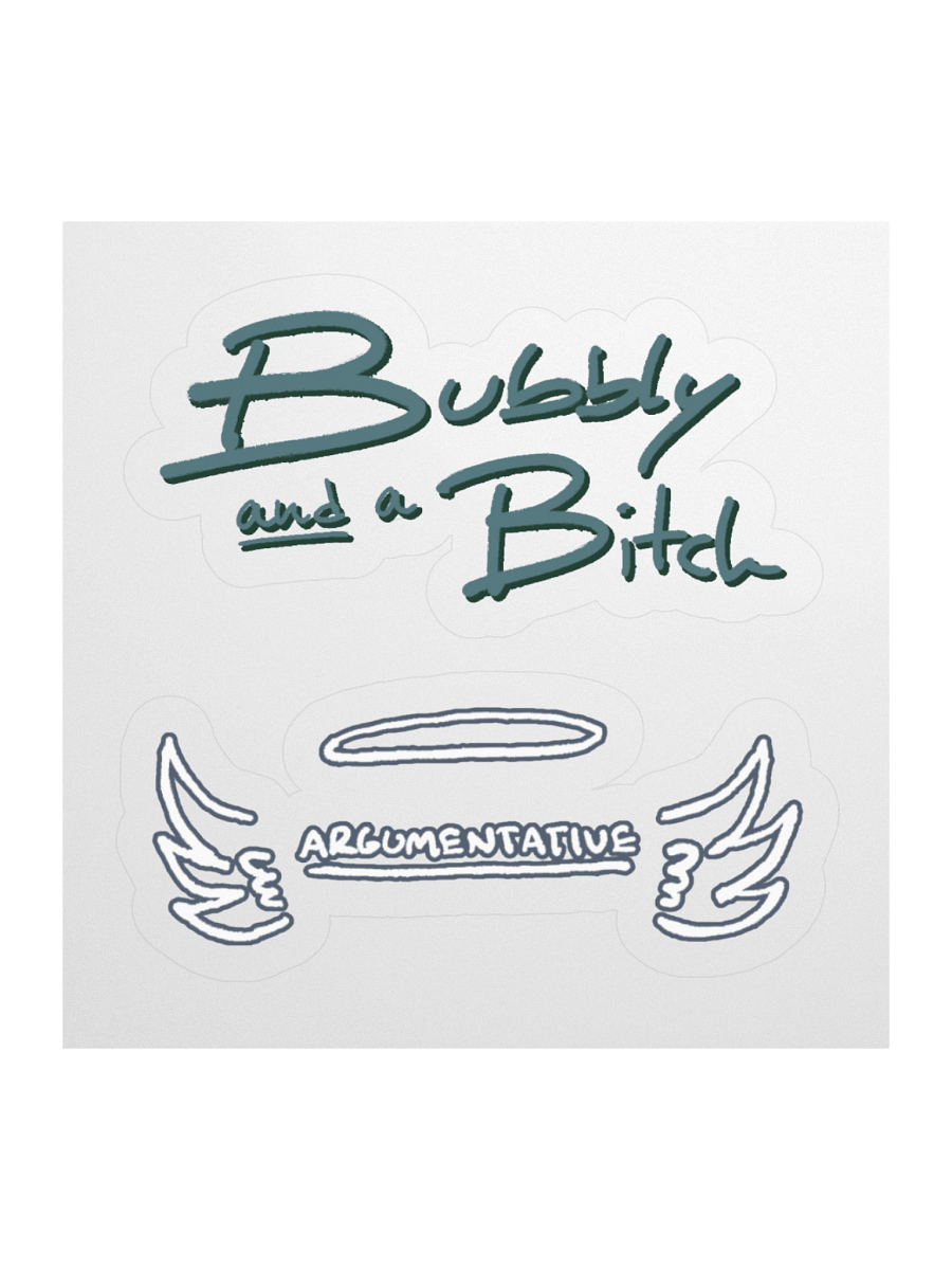 Bubbly and a B (forest shadow design) sticker pack product image (2)