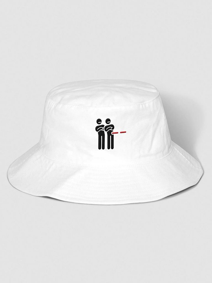 "Unimpressed" Embroidered Bucket Hat - Black Logo product image (1)