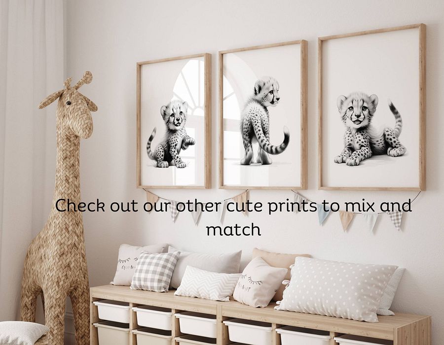 Cheetah Safari Nursery Print No 2 product image (6)