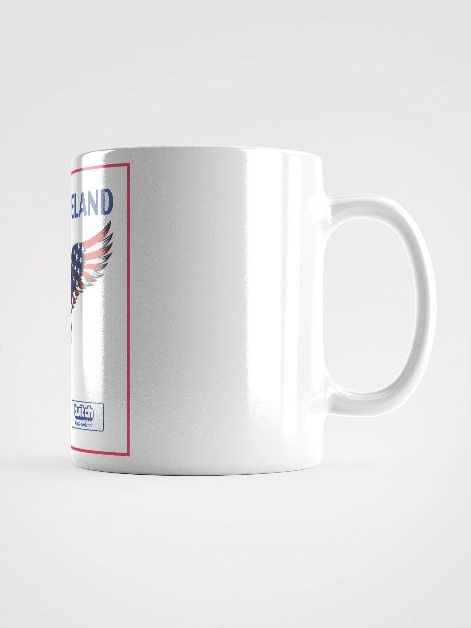 Patriotic Eagle White Glossy Mug product image (1)