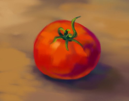 Painted a tomato cause I’m feeling stressed about that bill passing today ;u; and apparently this is an attempt at a coping m...