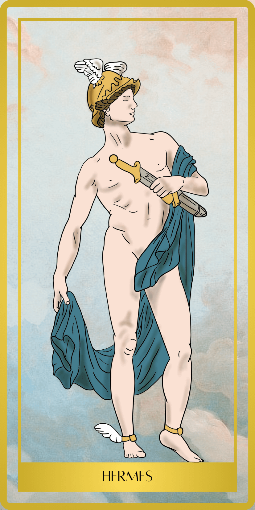 Printable Tarot Deck Ethereal Glow Greek Gods product image (1)