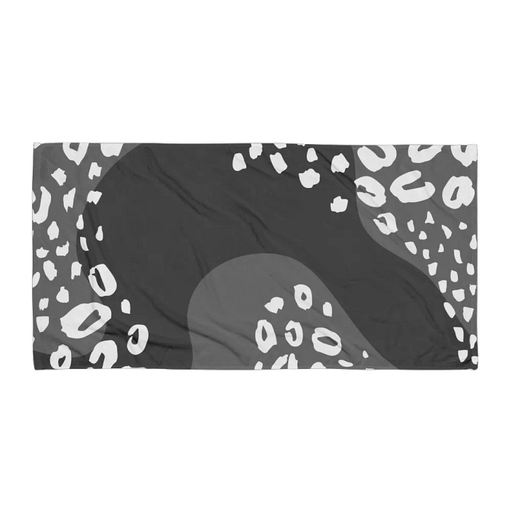 Grey Animal Print Sublimated Towel product image (1)