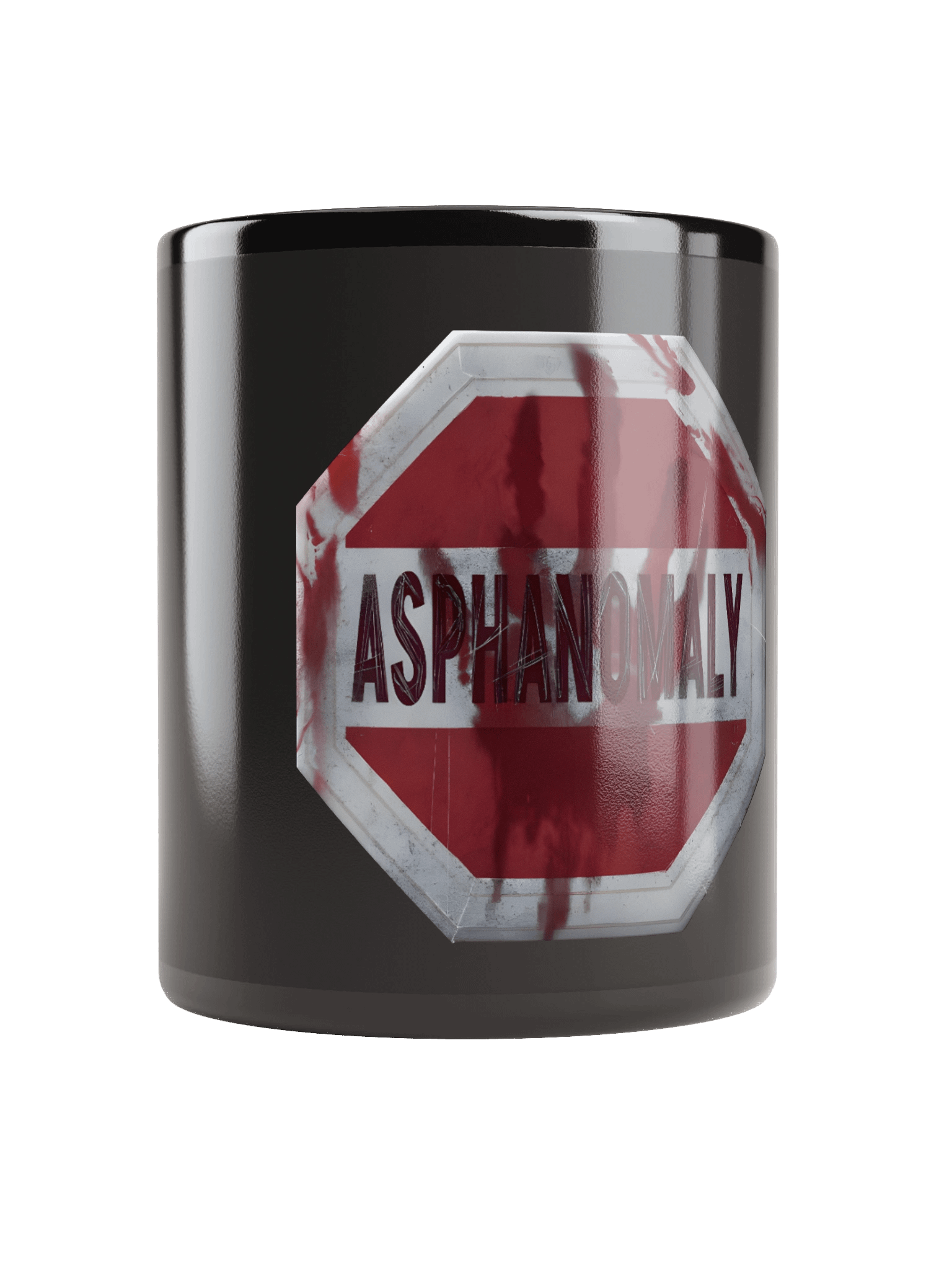 Asphanomaly Stop Sign Black Mug product image (9)