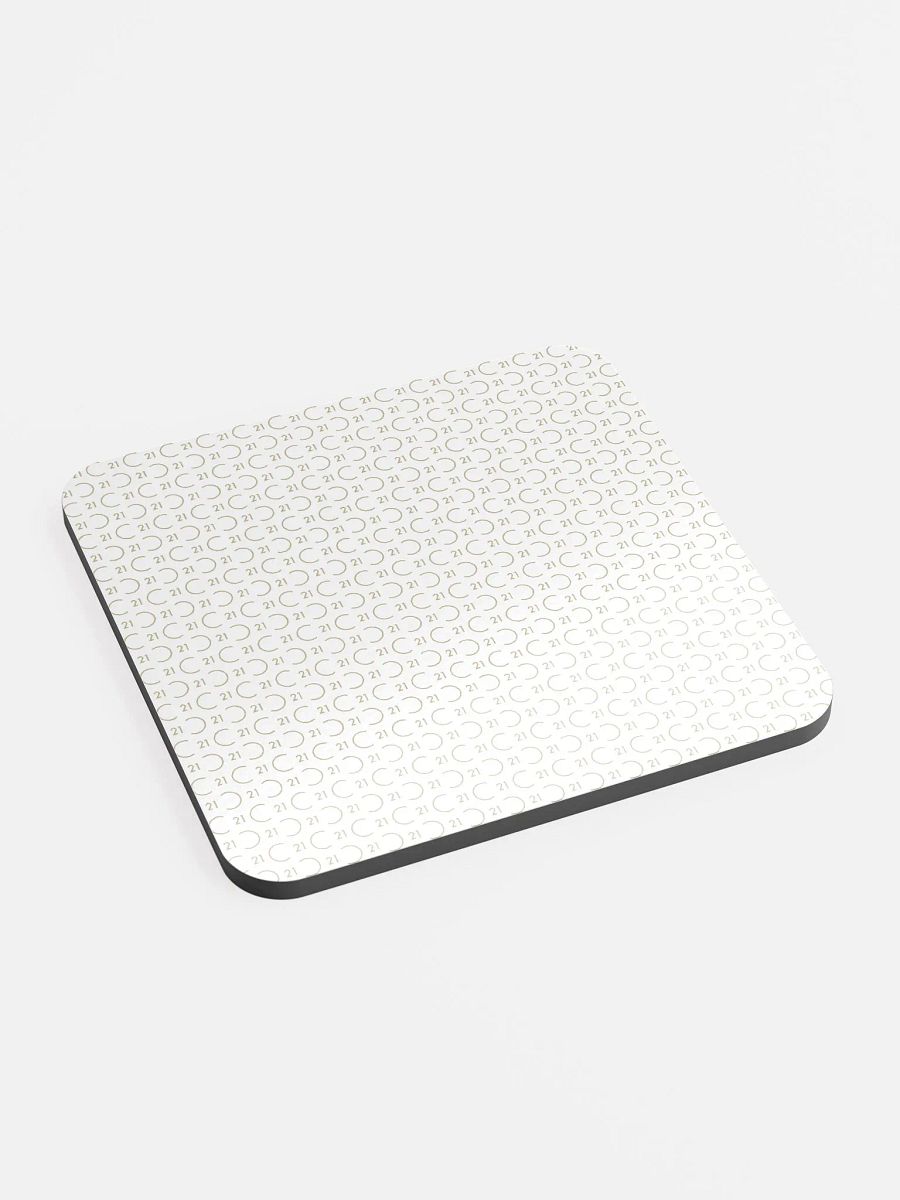 Seal Pattern Glass Corked Coaster product image (1)