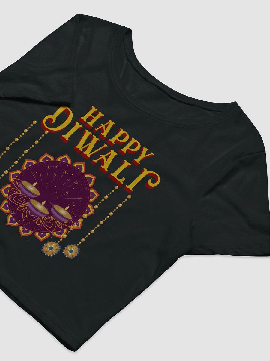 Happy Diwali Women's Crop Tee - Enjoy the festival and gift to your loved ones product image (15)
