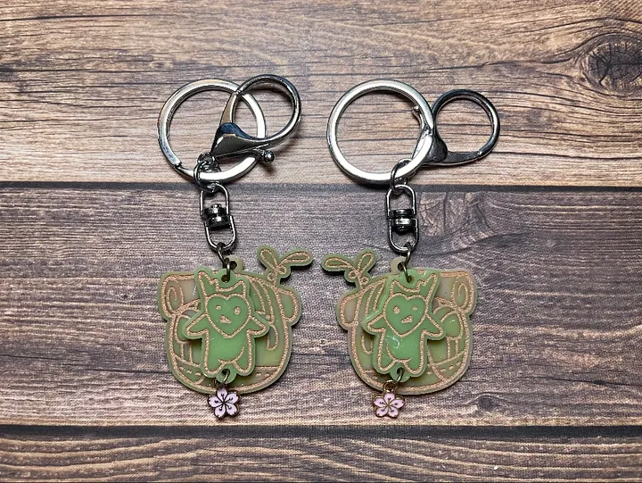 TOTK Inspired Korok Backpack Keychain product image (1)
