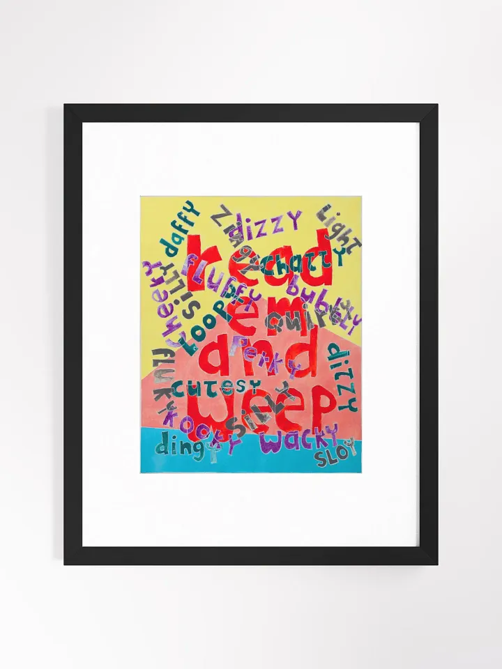 read em and weep print framed product image (1)