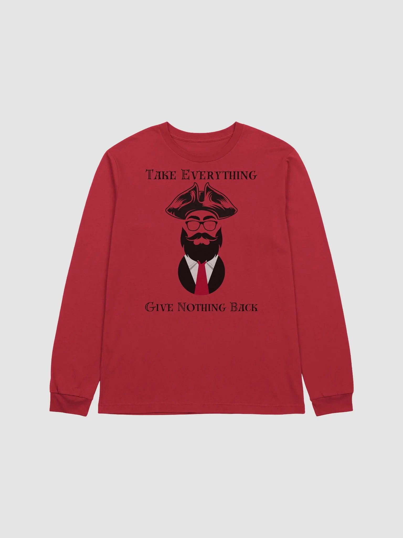 Corporate Motto Long Sleeve Red product image (1)
