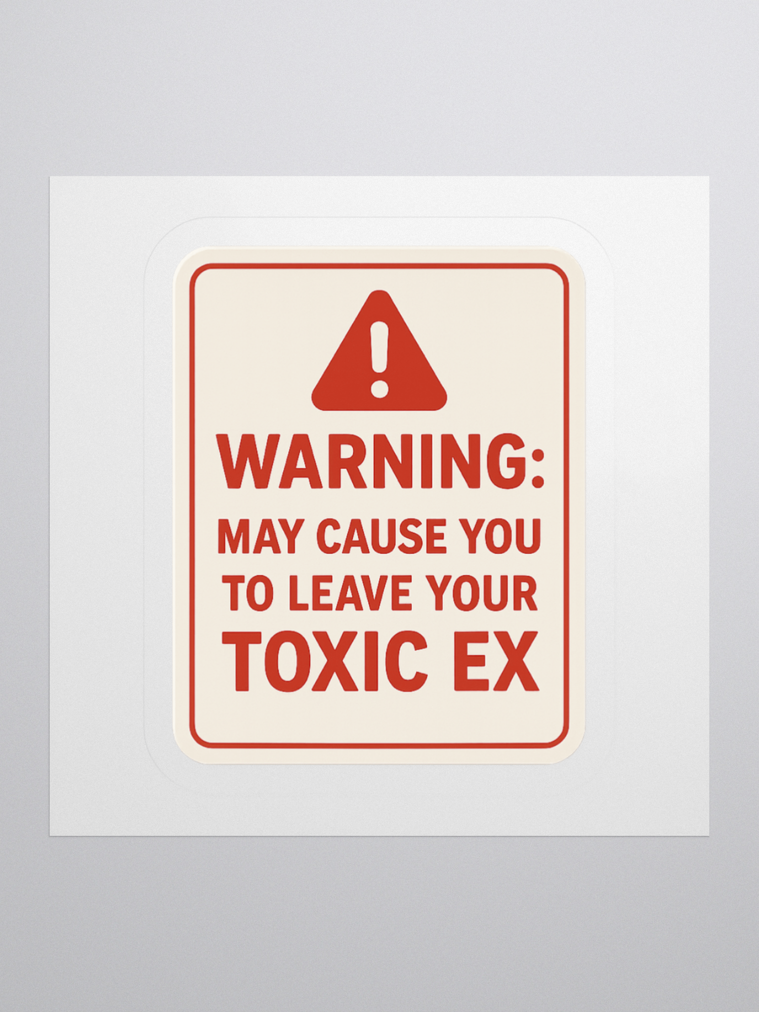 Tori Morii Warning Sticker product image (1)