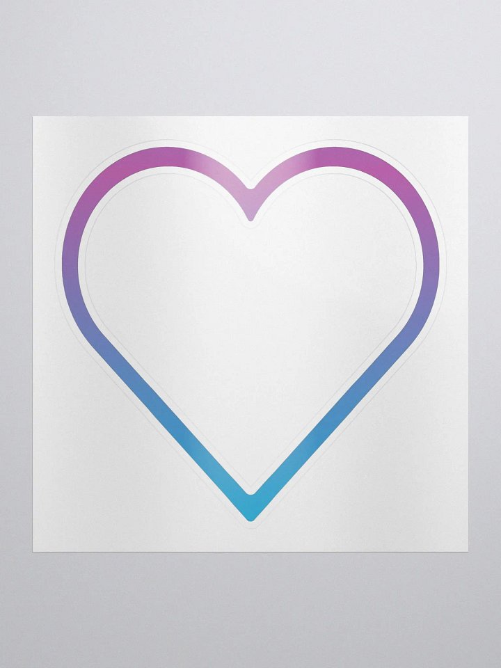 Outline Heart Sticker product image (1)