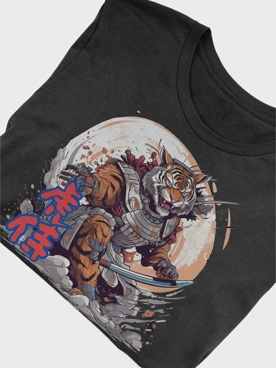 Samurai Tiger Graphic T-Shirt, Japanese Warrior Art Tee, Unique Animal Print T-Shirt, Cool Tiger Samurai Design Top Classic Tee product image (6)