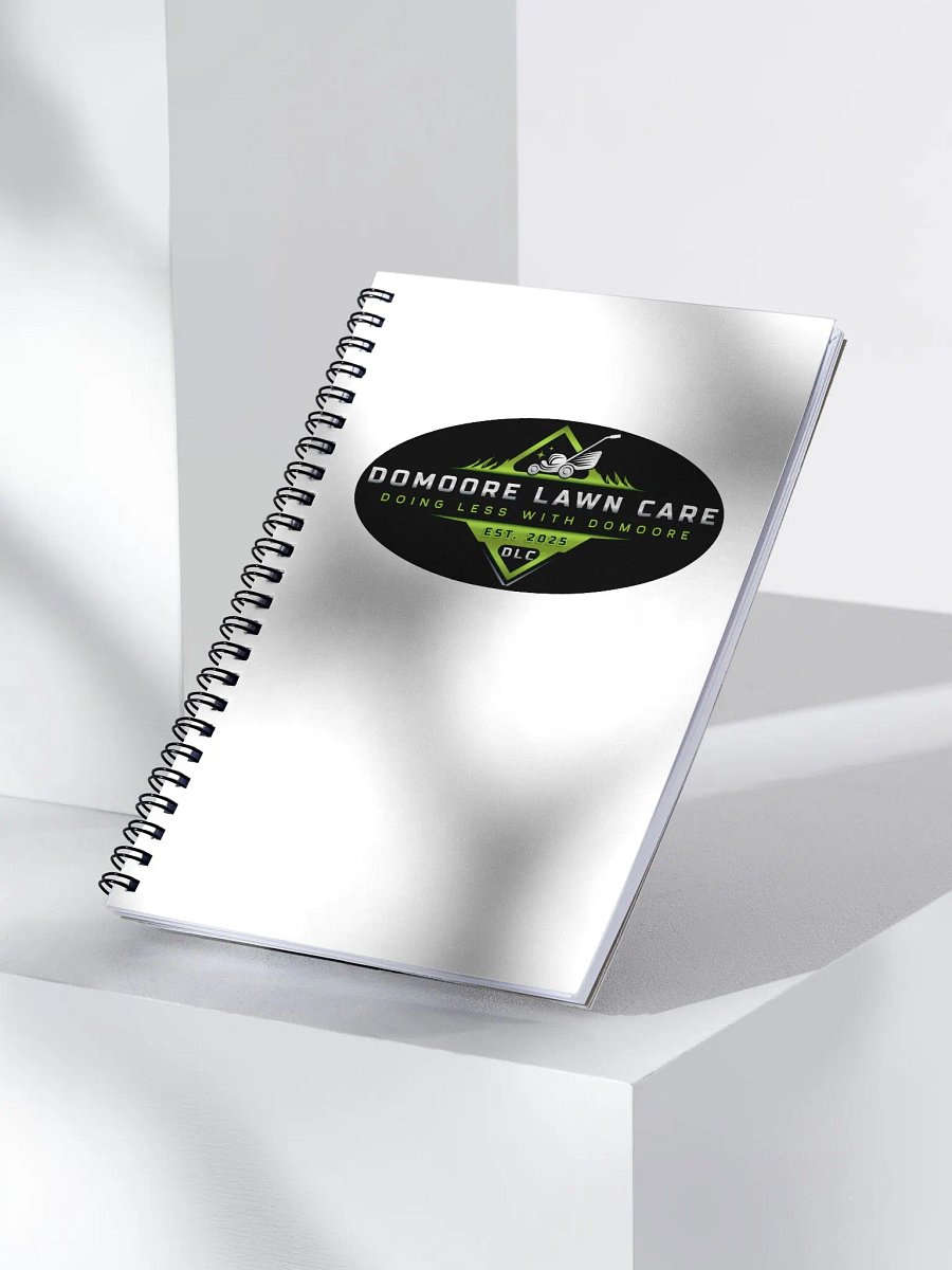 DoMoore Lawn Care Spiral Notebook product image (3)