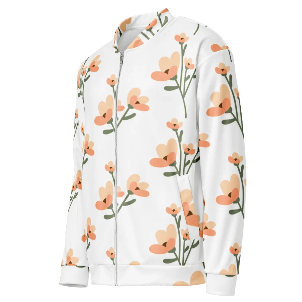 Blossom Burst Custom Bomber Jacket product image (3)