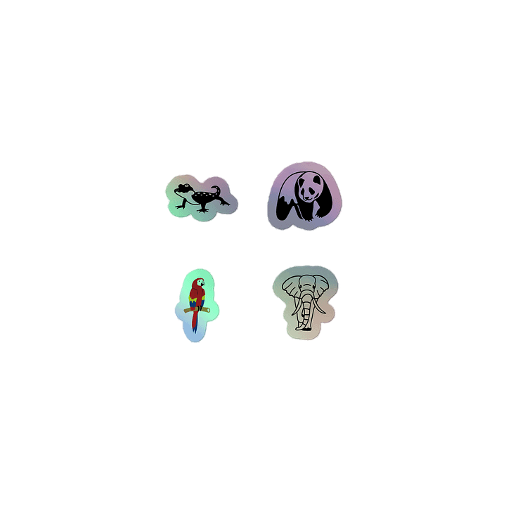 Vibrant Macaw Holographic Sticker Sheet product image (1)