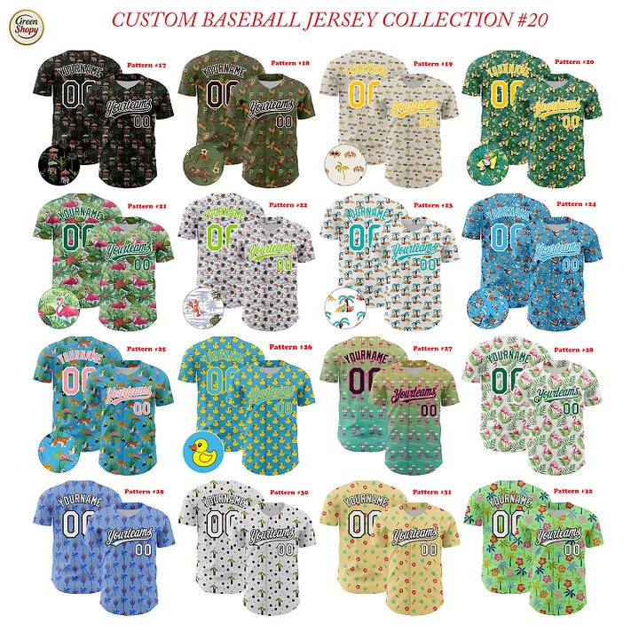 Authentic Baseball Jersey, Custom Baseball Jersey, Personalized Sport Jersey, Hawaiian Multi Colorful, Summer Palm Coconut Ocean product image (2)