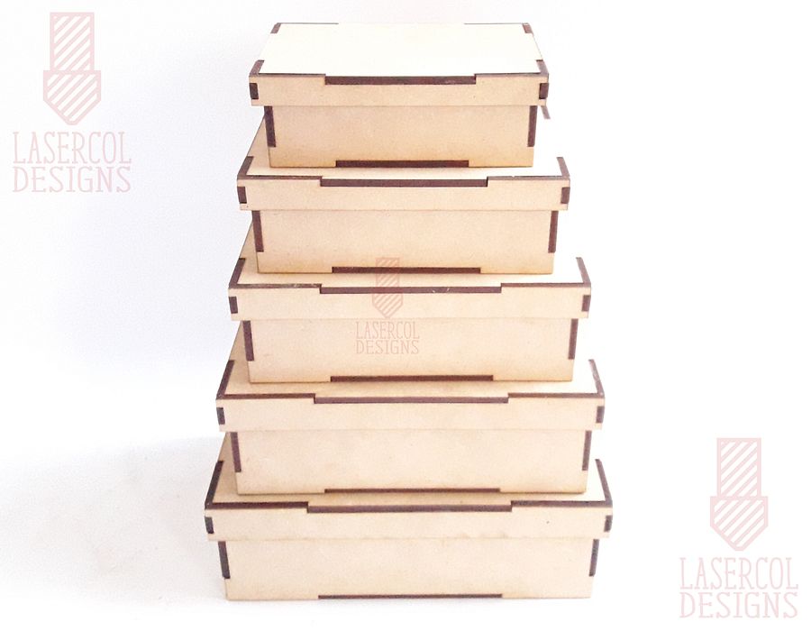 Boxes Bundle (Set 3, 4) - Laser Cut Files product image (9)