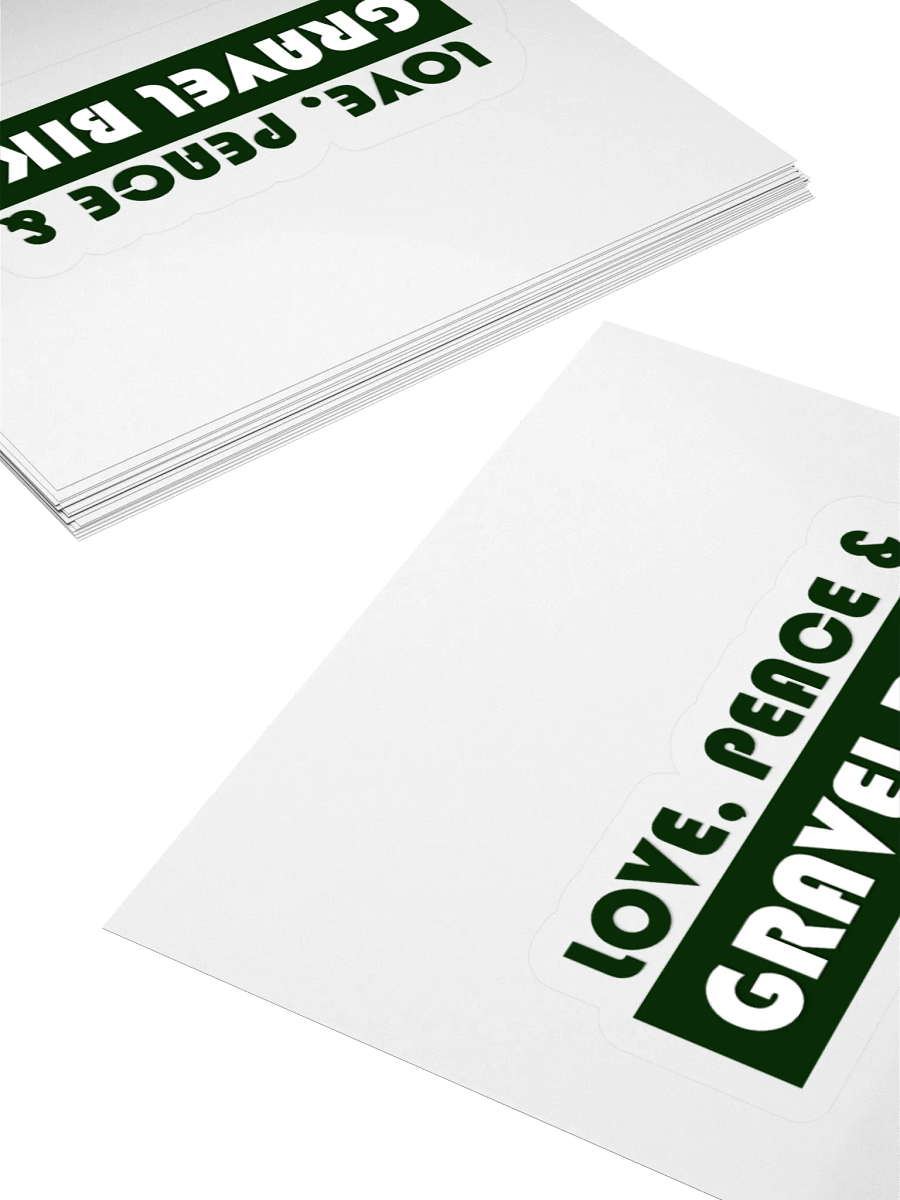 Love Peace and Gravel Bike sticker product image (12)