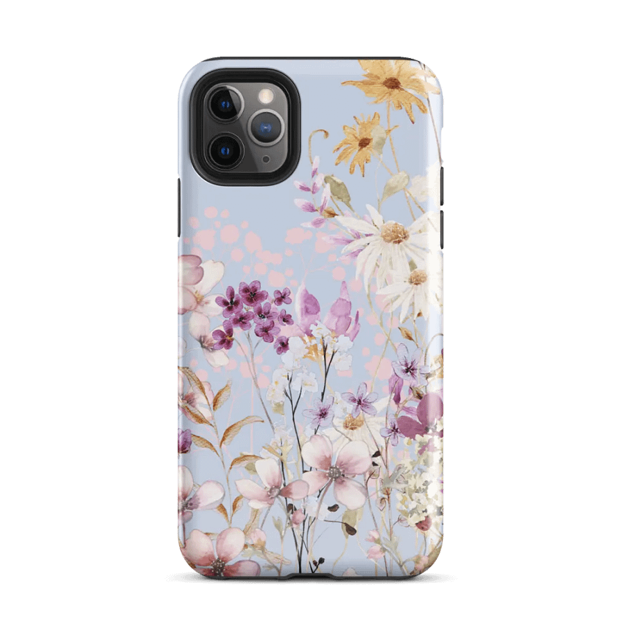 Floral Symphony Blue iPhone® Tough Case product image (2)