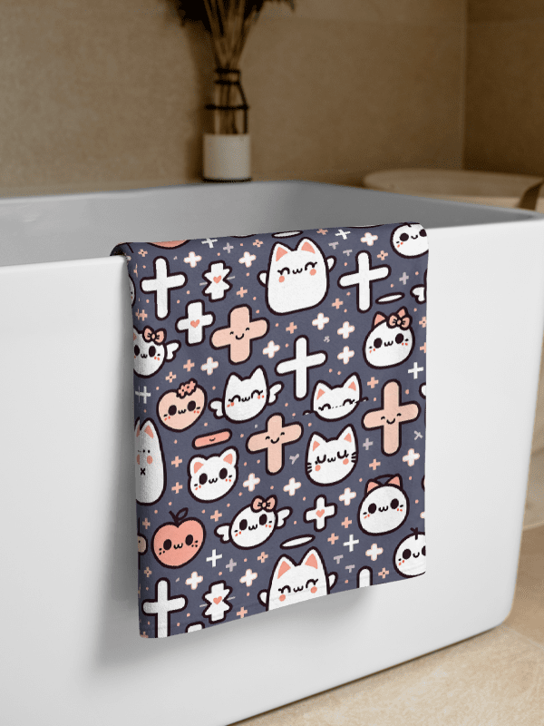 Cats and Crosses Towel product image (2)