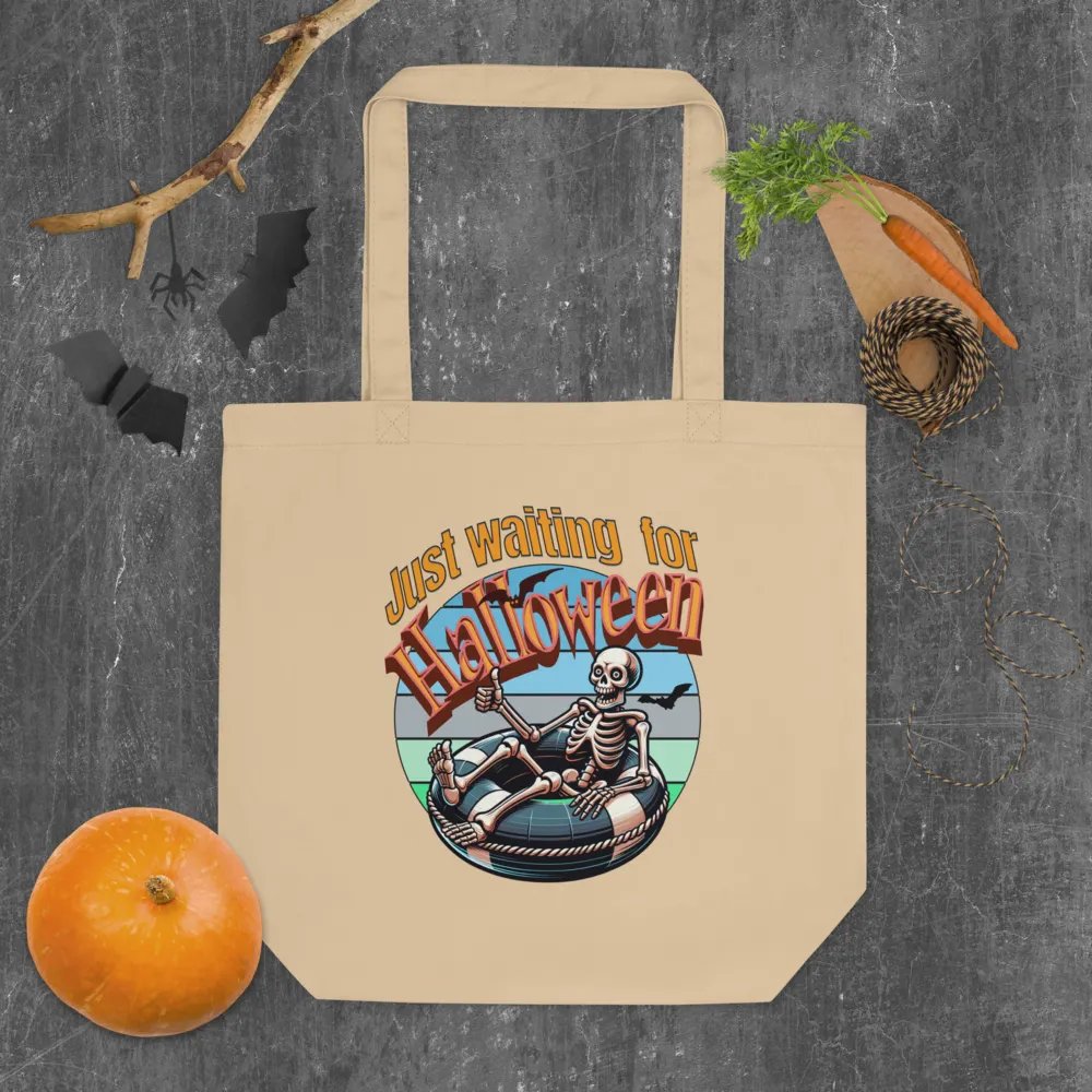 Just Waiting For Halloween Skeleton Tote product image (5)