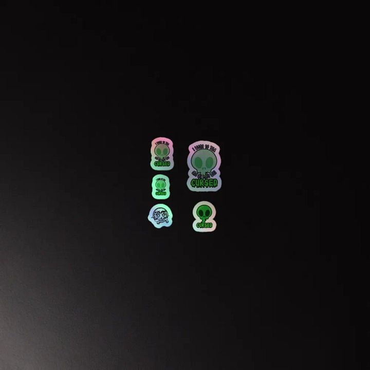 All I Got Was Cursed - Monk - Holo Sticker Sheet product image (2)