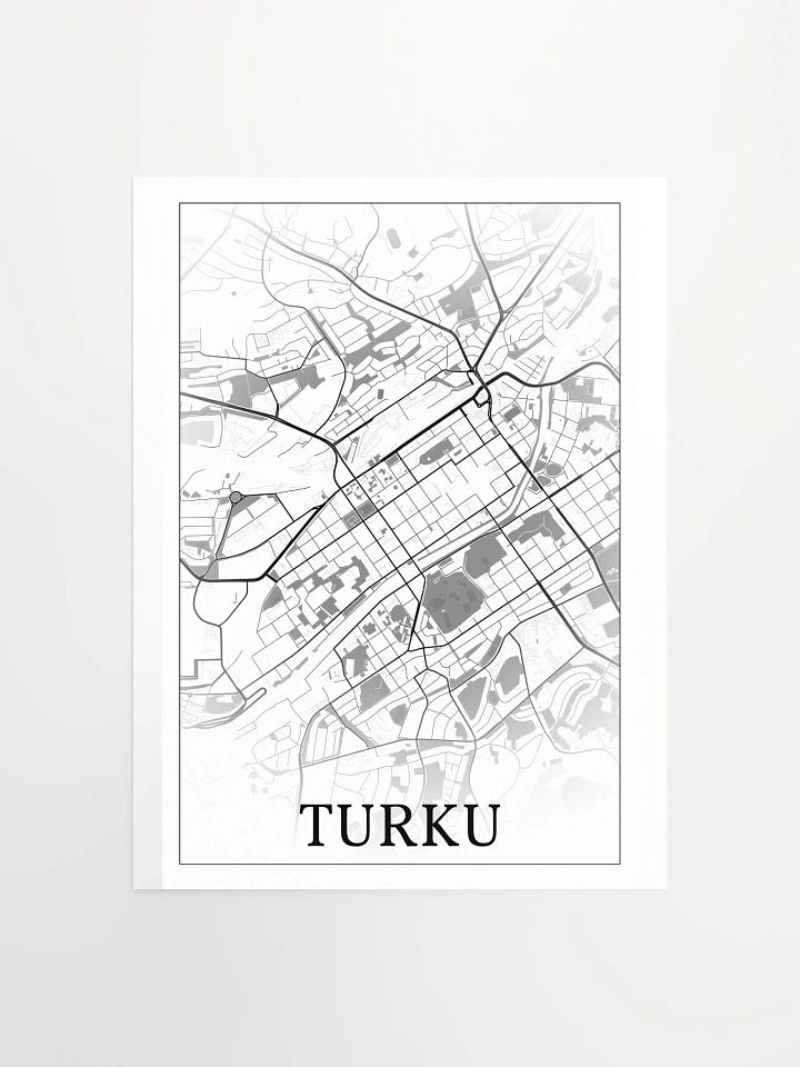 Turku, Finland, city map print product image (5)