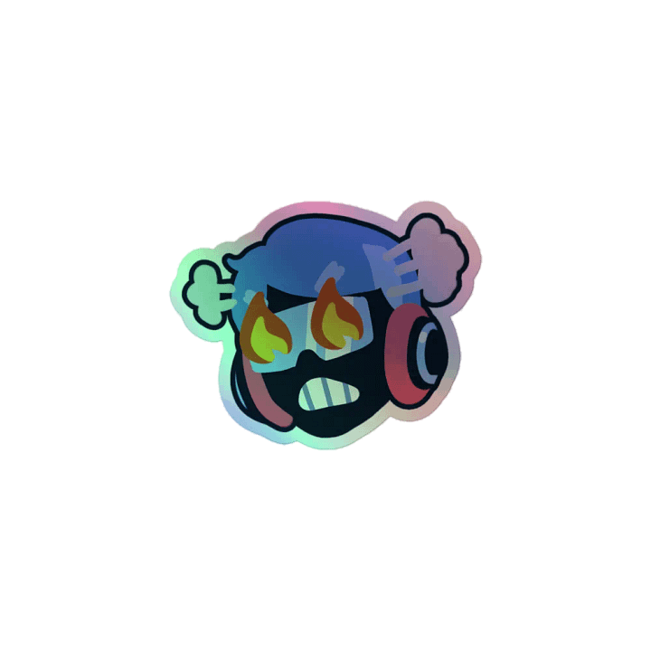 Spin Rhythm XD Angry Jim Holographic Sticker product image (1)