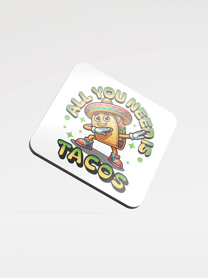 Taco Fiesta Glossed Cork Coaster product image (2)