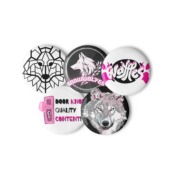 Mystic Wolf Pack Pin Buttons Set product image (3)