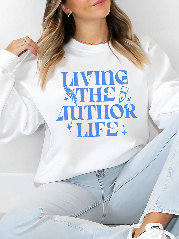 Living The Author Life Crewneck Sweatshirt product image (1)