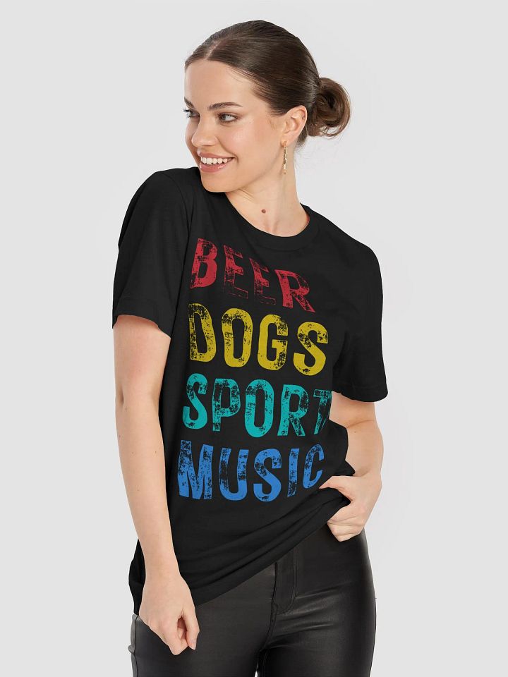 Beer Dogs Sports Music T-Shirt - Outrageously Fun BDSM Gift Tee product image (2)
