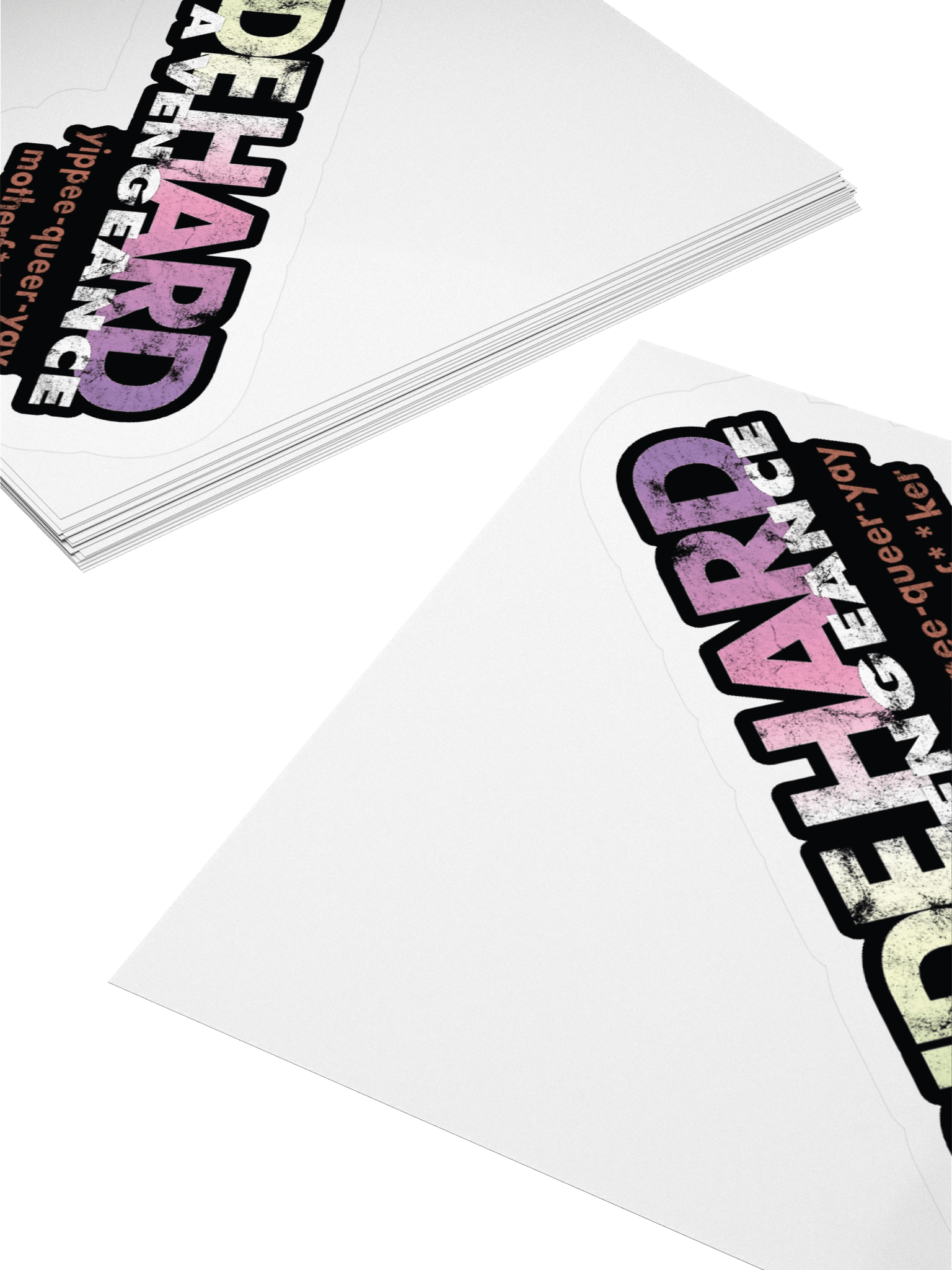 Genderfae "Pride Hard" Sticker product image (4)