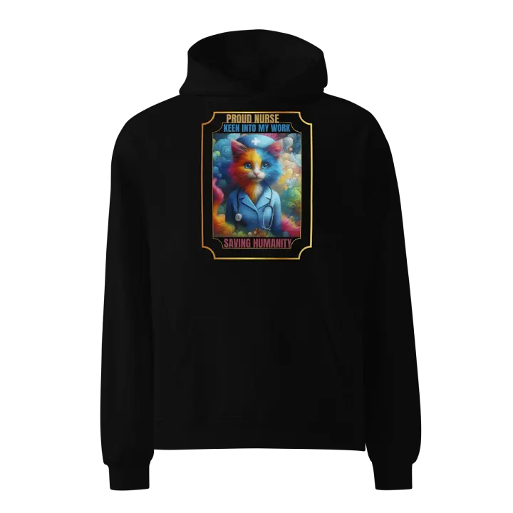 Proud Nurse Cat Premium Hoodie product image (1)