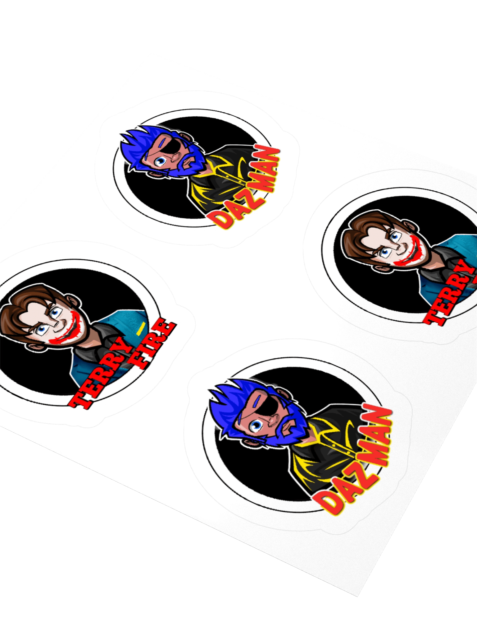 Kawaii Cartoon Character Kiss Cut Stickers Set product image (9)