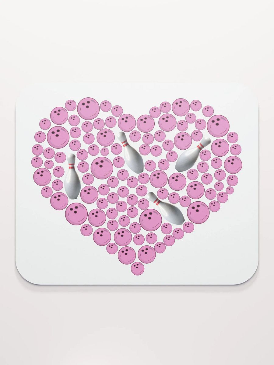Heart Bowling Strike Mouse Pad product image (2)