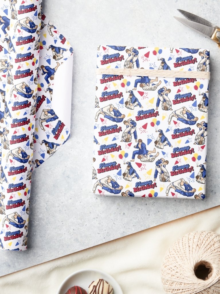 Jiu Jitsu Birthday Wrapping Paper product image (3)