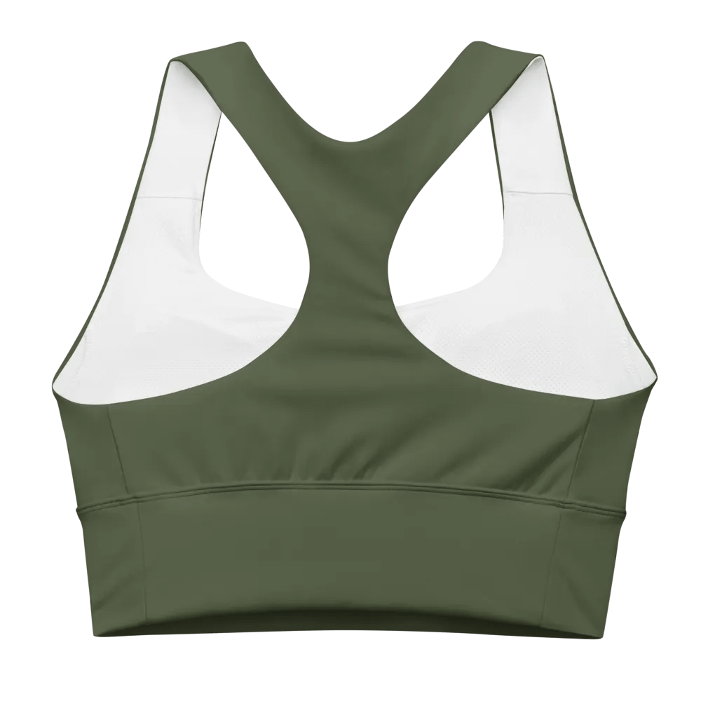 Olive Longline Sports Bra product image (6)