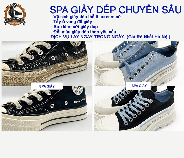 VỆ SINH GIÀY DÉP CHUYÊN SÂU (giá rẻ nhất Hà Nội) product image (1)