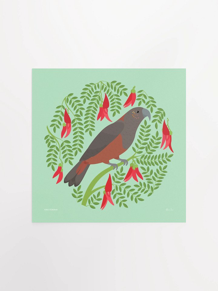 Kākā in Kākābeak Unframed Wall Art product image (5)