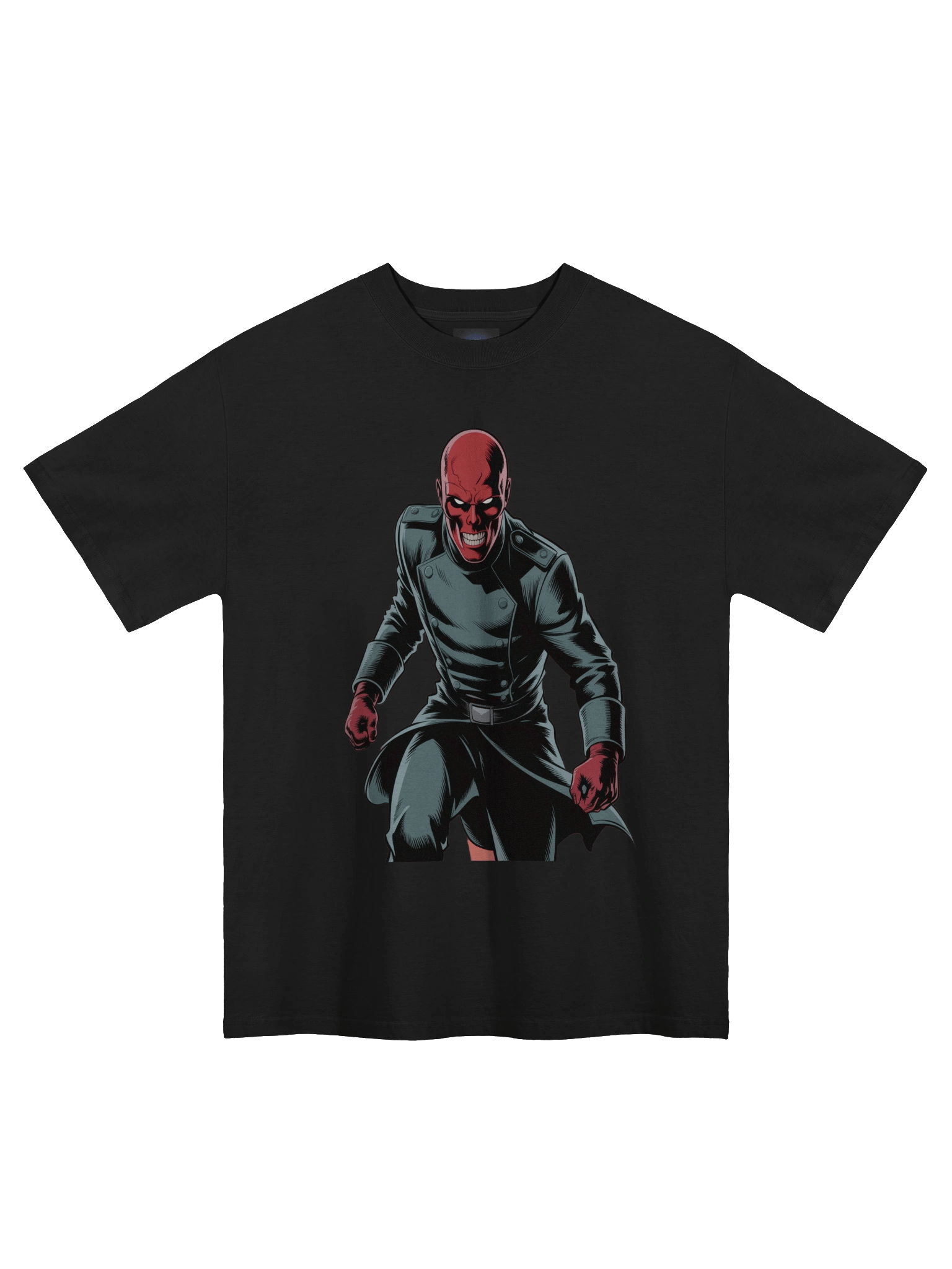 Shadow Command: Red Skull Oversized Faded T-Shirt product image (3)