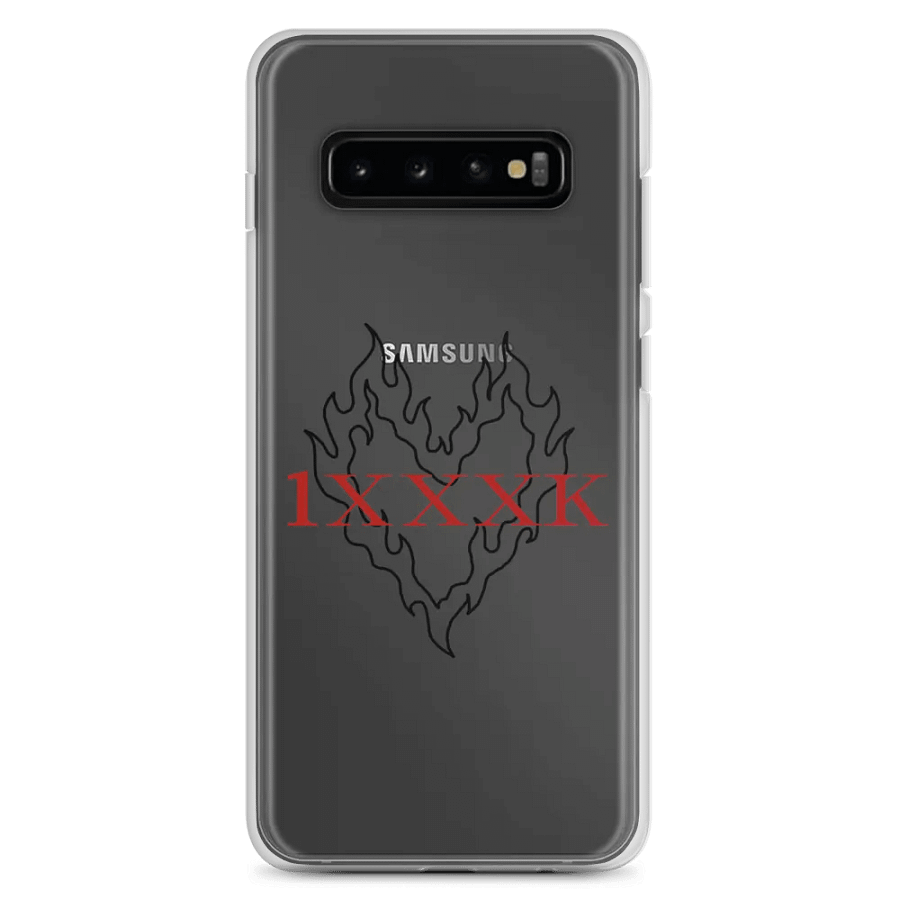 Fiery Black Heart Clear Phone Case S product image (2)