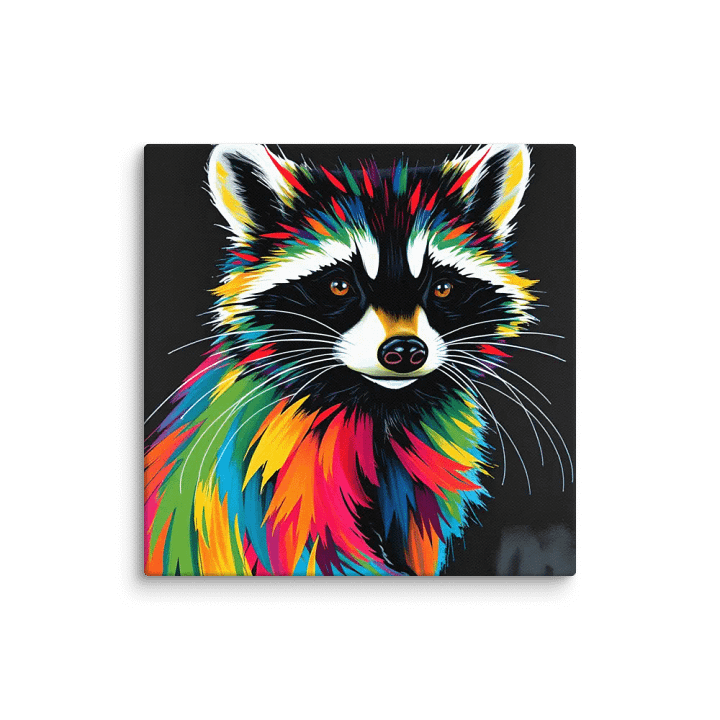 Vibrant Raccoon Canvas product image (11)