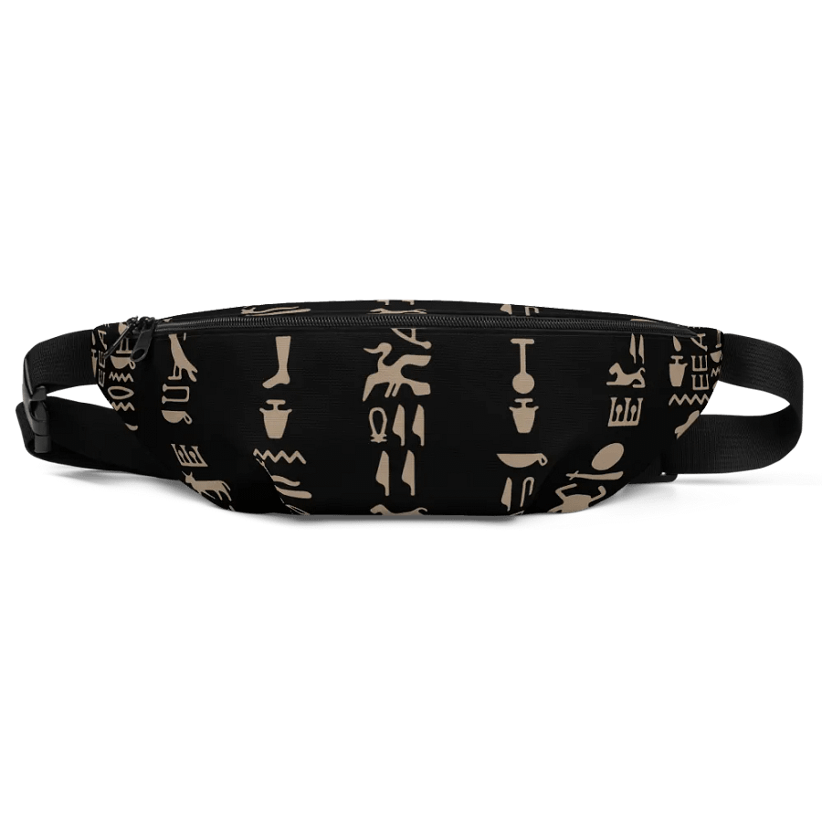 Isis Black Hieroglyphs Bag Fanny Pack product image (1)