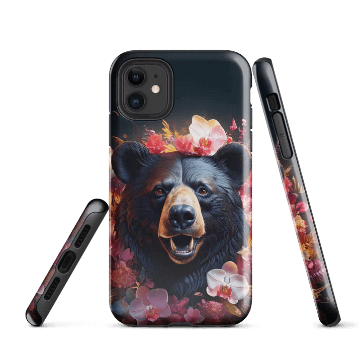 Flower Crown Bear Tough Case for iPhone product image (1)