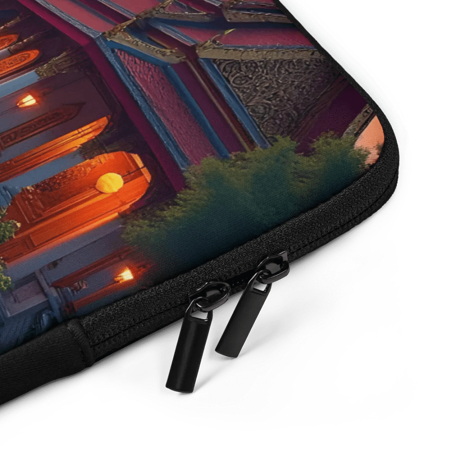 Tuk-Tuk at Sunset Near Thai Temple sleeve case. product image (5)