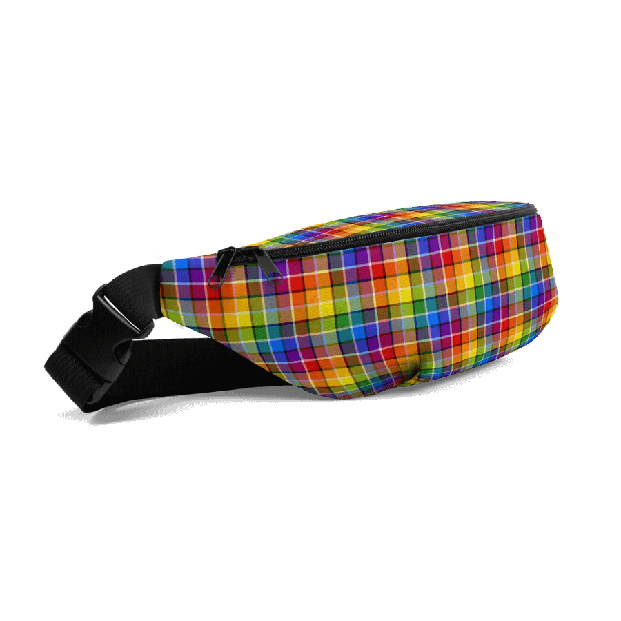 Bright Rainbow Plaid Fanny Pack product image (3)