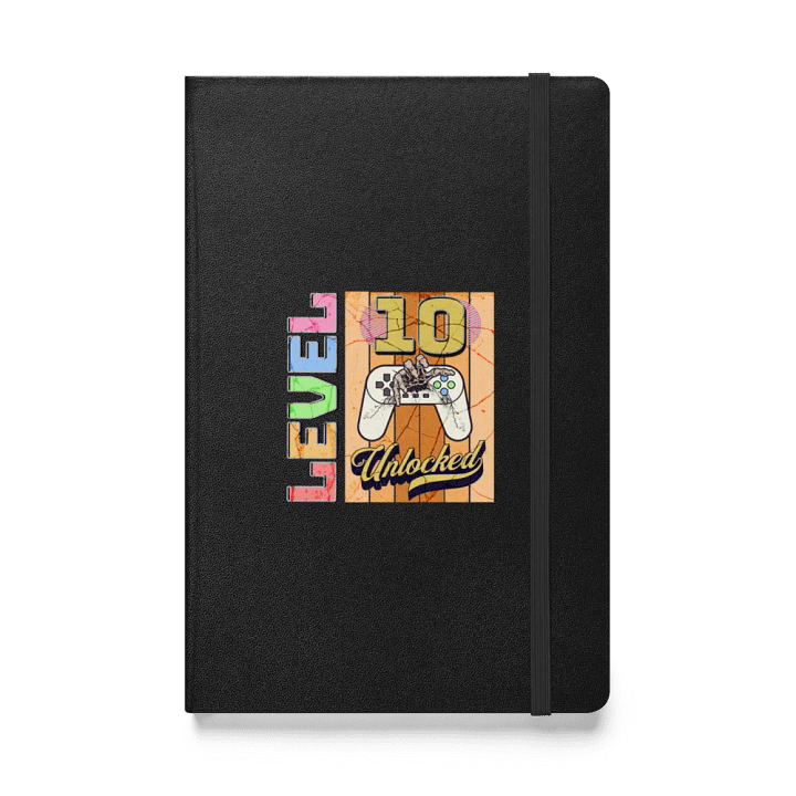 Level 10 Unlocked Gaming Milestone Hardcover Notebook product image (1)